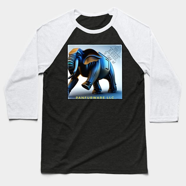Don't be afraid to stand out. Be the Elephant Baseball T-Shirt by panfurwarellc